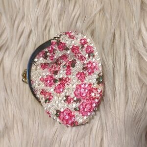 Floral Beaded Coin Purse